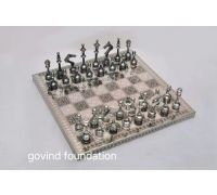 Sterling silver Chessboard set