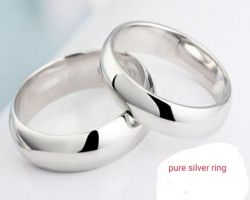 Silver ring pure chandi ka chhalla broad