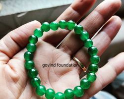 Green Agate Bracelet 8mm Green Hakik Bracelet
