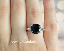 Black Agate silver ring Black hakik Silver Ring