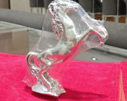 Silver horse 925 Silver jumping horse 5 inches