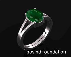 Emerald Ring Emerald Silver Ring Panna Ring