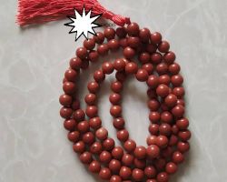 Red jasper mala 8mm Natural Red jasper Rosery 108 beads