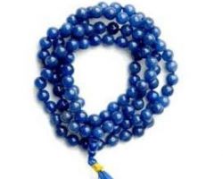 Blue Sapphire mala 6mm Neelam stone mala