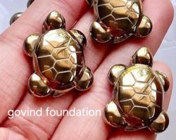 Pyrite Tortoise for wealth Money Attraction Pyrite Stone Tortoise