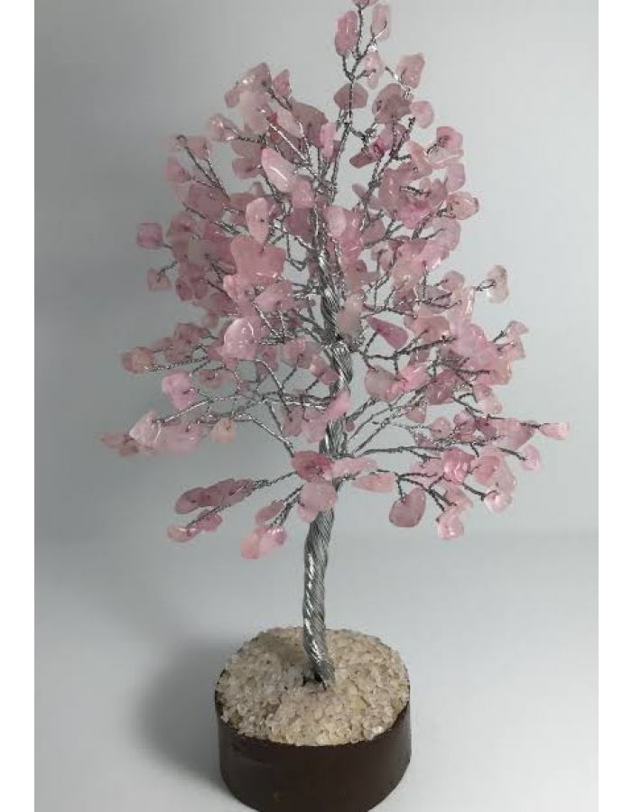 Rose quartz stone tree pink stone tree for love and healthy ...