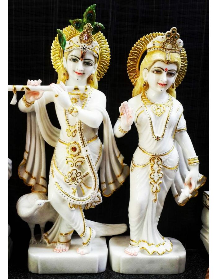 Radha Krishna Marble Idol Radha Krishna Statue Marble Murti Radha Krishna Code 5
