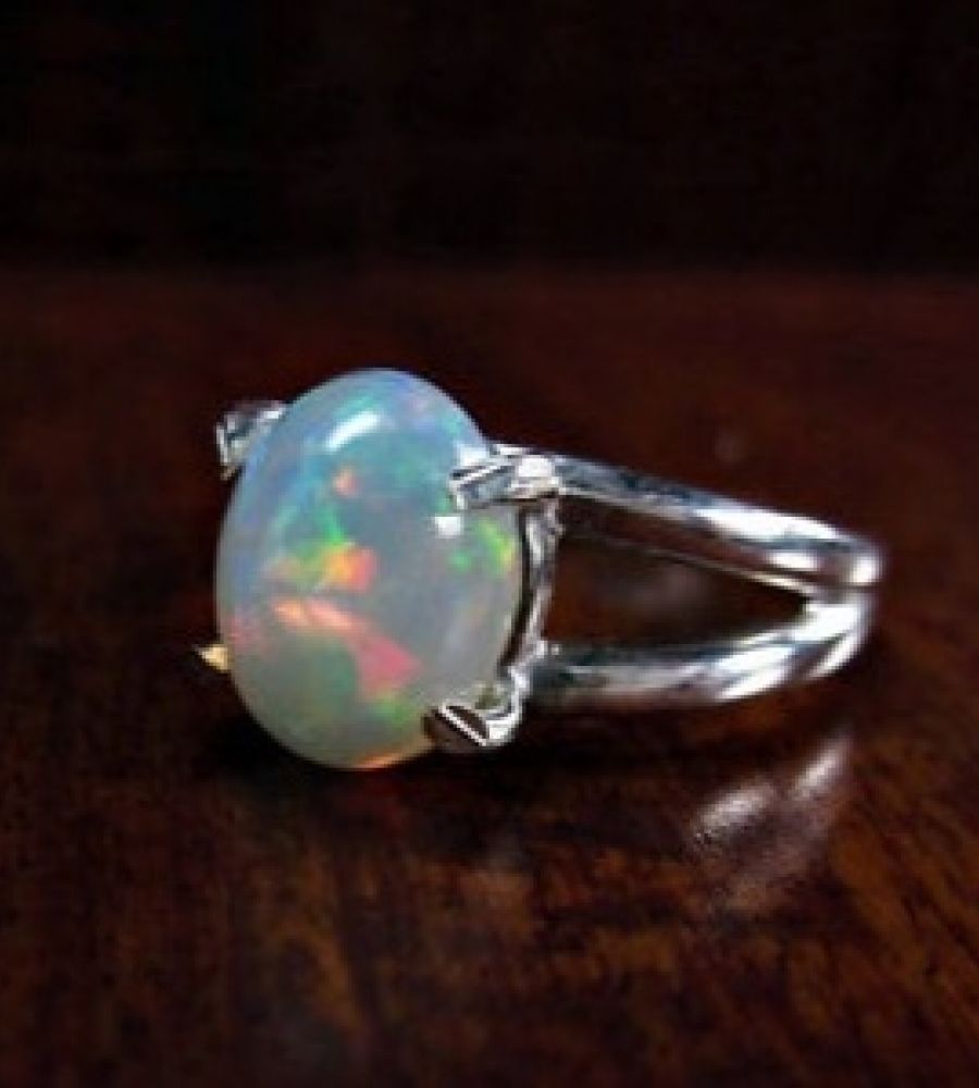 Opal Stone Gold Ring