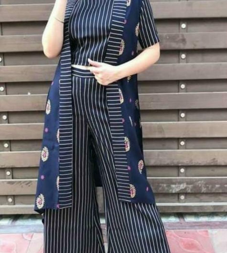 Buy online Round Neck Printed Top And Trouser Set from western wear for  Women by Girly Girls for ₹849 at 50% off | 2024 Limeroad.com