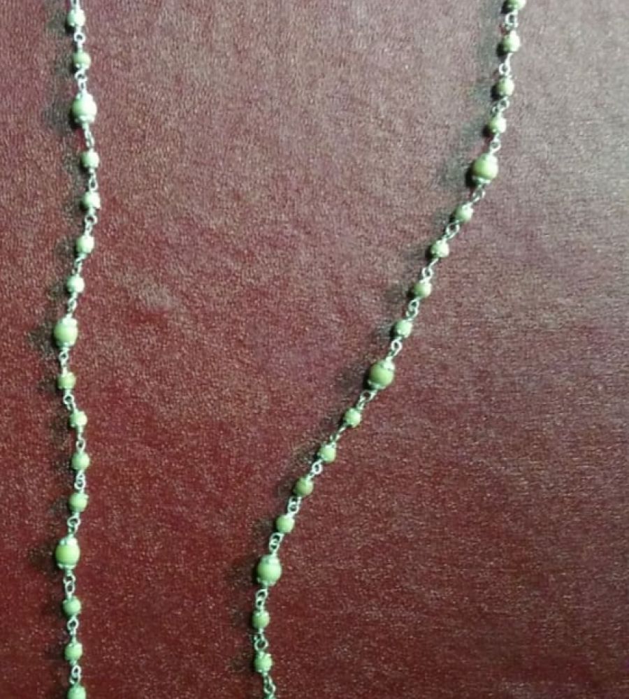 silver kanthi mala