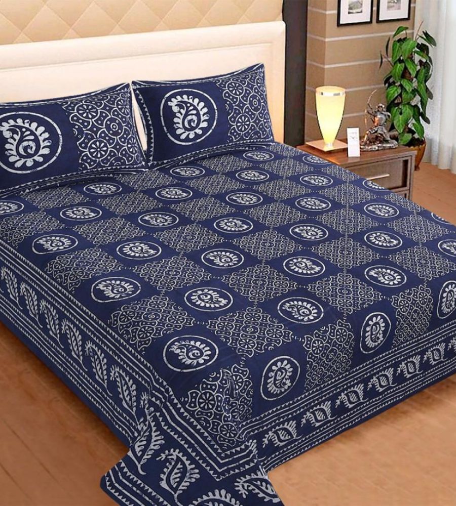 Bedsheet block print double bed