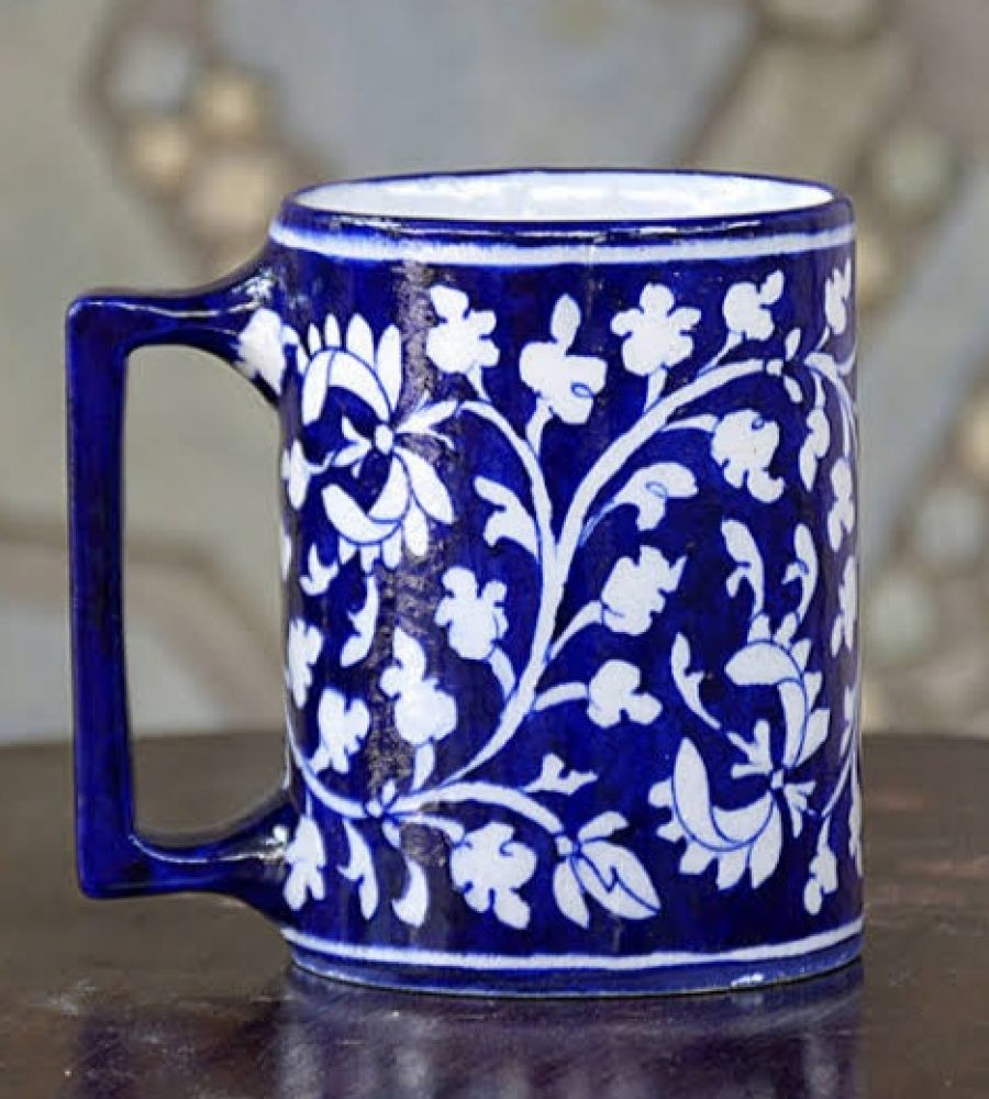 Coffee cup coffee mug A Jaipur blue pottery