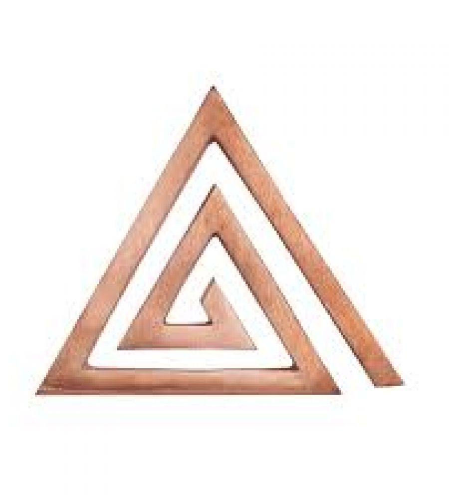 Copper helix copper triangle for vastu samadhan copper helix